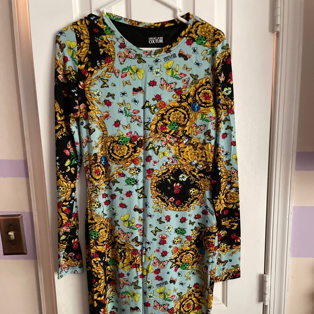 Versace couture body con dress